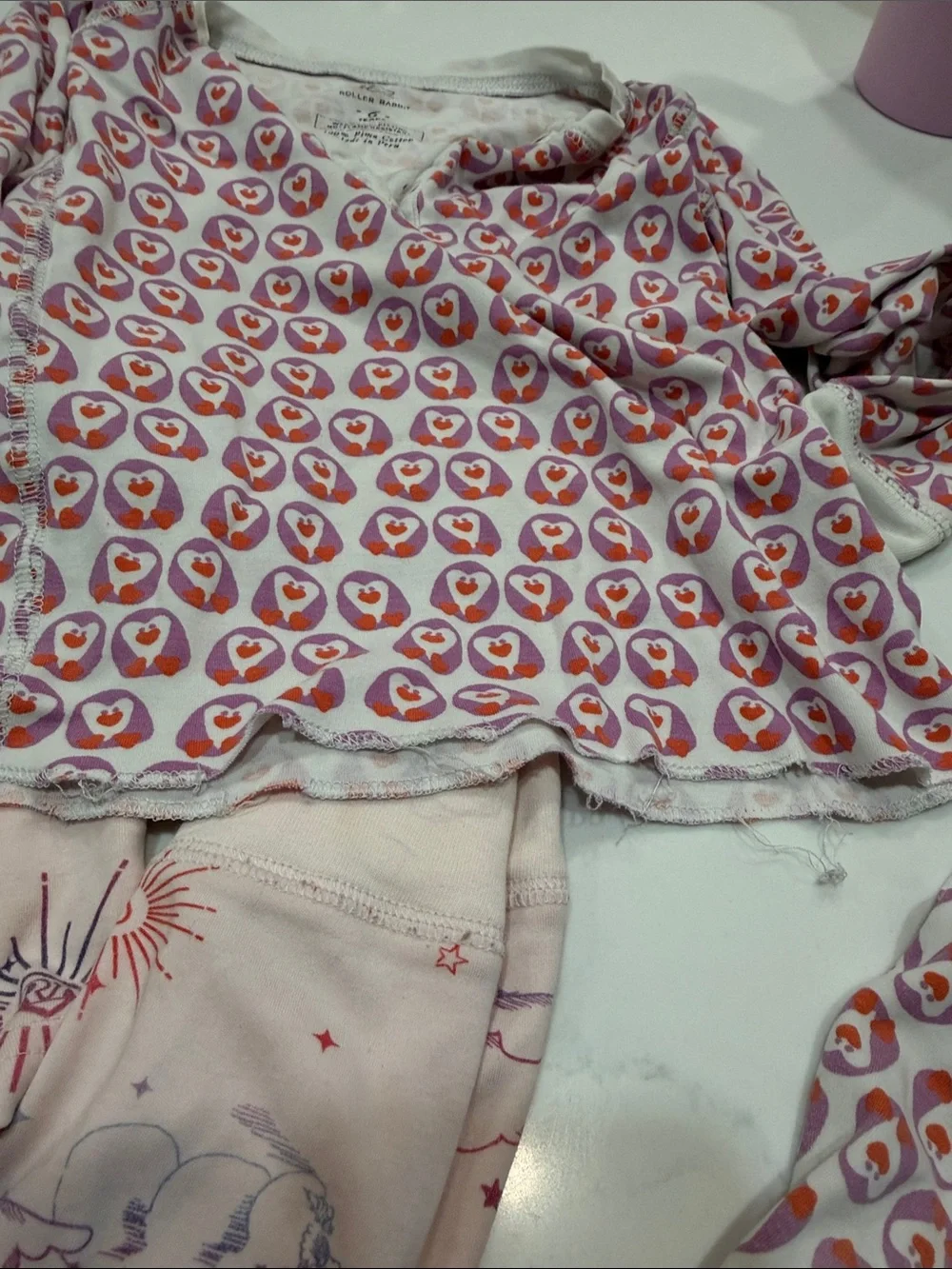 Roller Rabbit Pink Heart-Print Kids Pajama Set